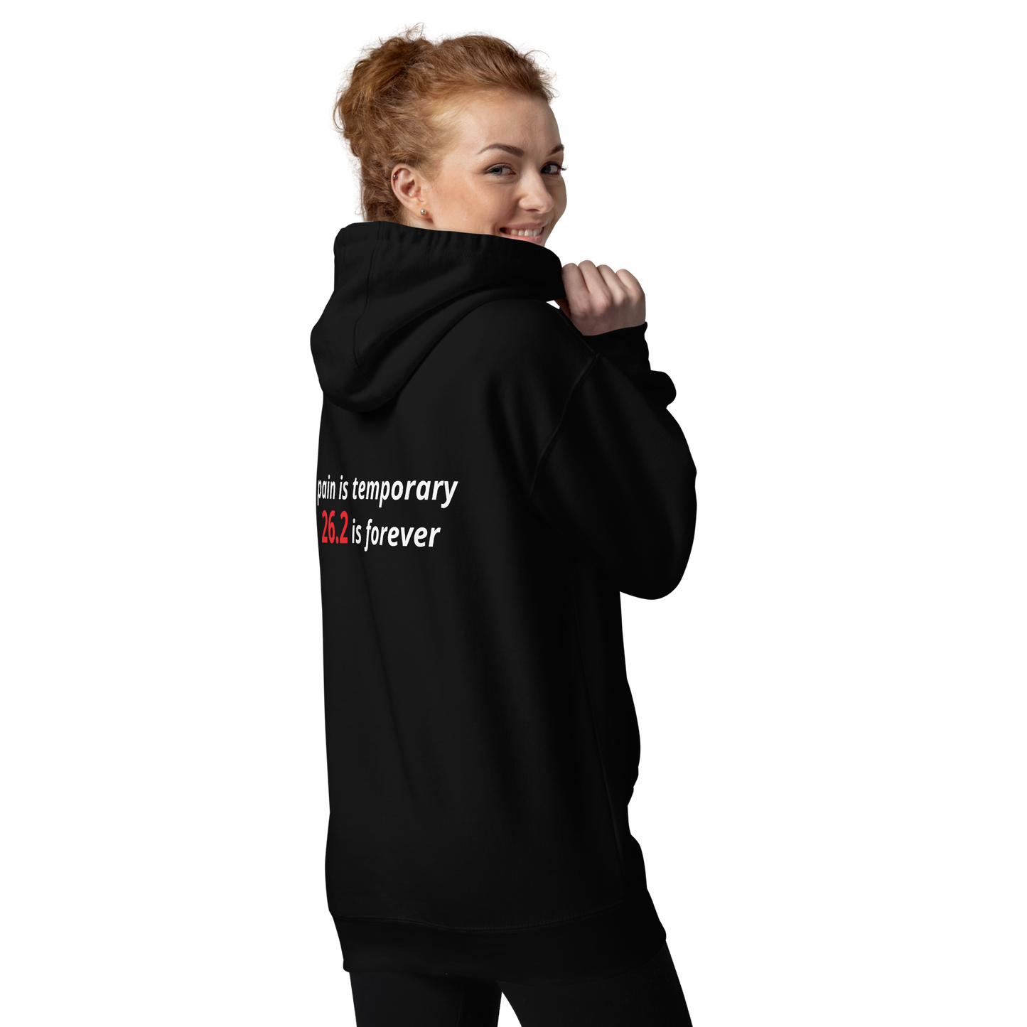 “Pain is Temporary, 26.2 is Forever” Premium Hoodie | wear262