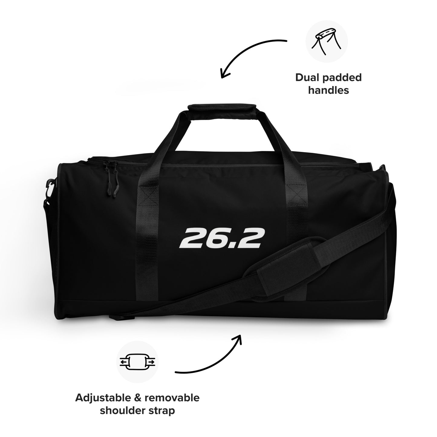 26.2 Premium Sport Duffel Bag Black