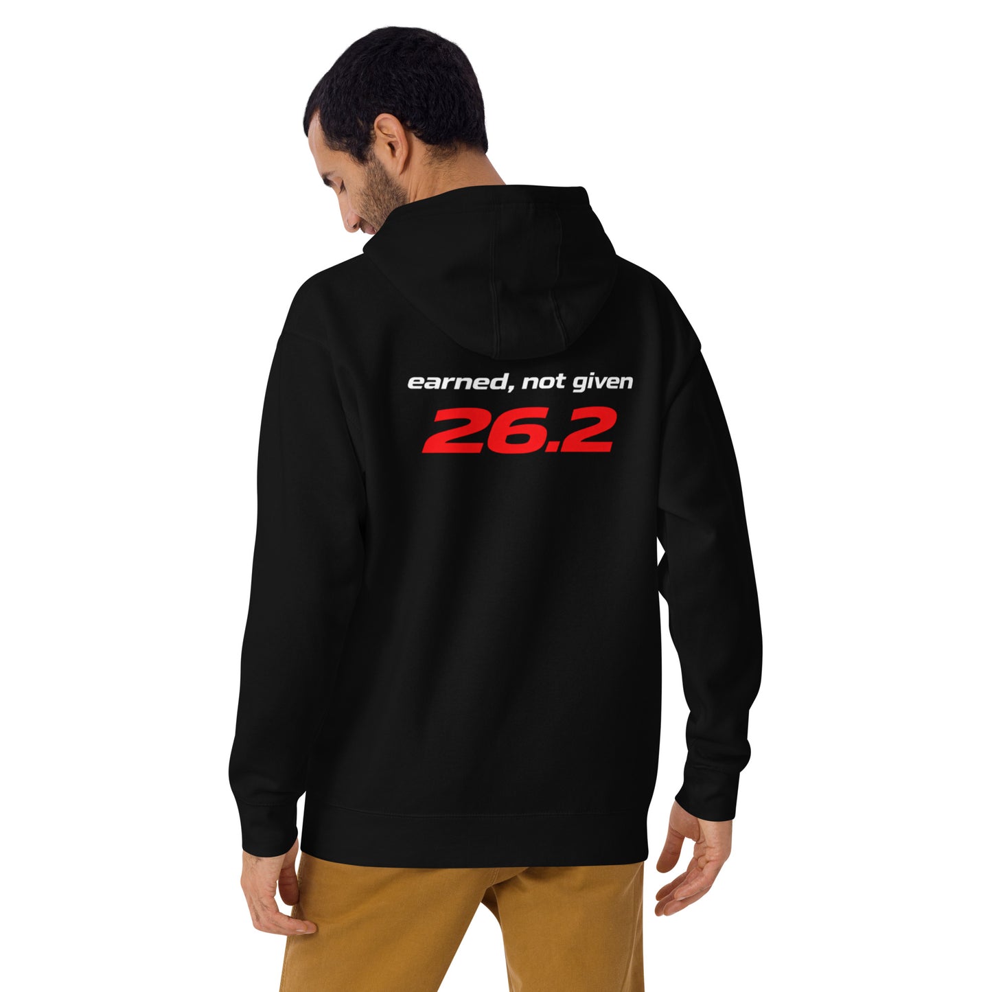earned, not given 26.2 | mindset hoodie