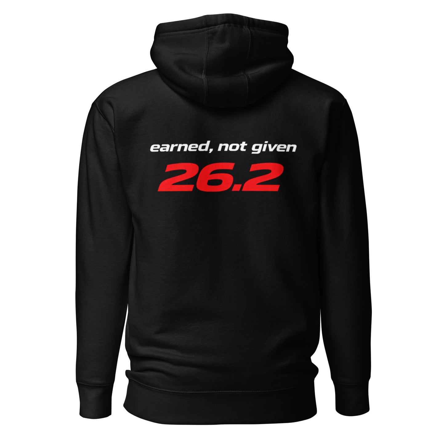 earned, not given 26.2 | mindset hoodie