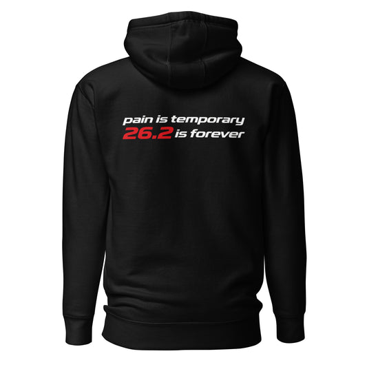 pain is temporary 26.2 is forever | mindset hoodie