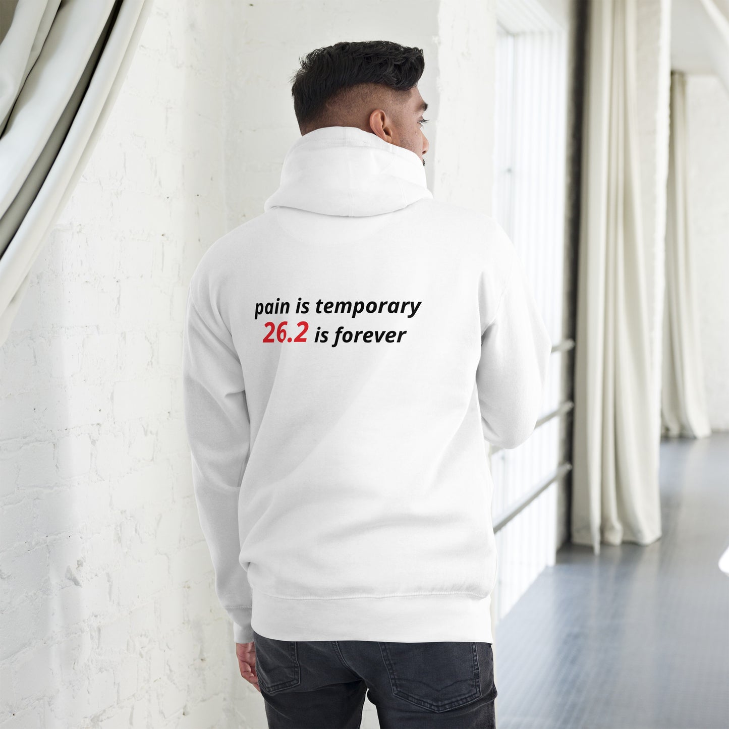 pain is temporary 26.2 is forever  Premium Hoodie | wear262